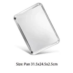 Tom Küche & Esszimmer-Backblech aus Edelstahl mit herausnehmbarem Kühlgitter – vielseitiges Backgeschirr-Set