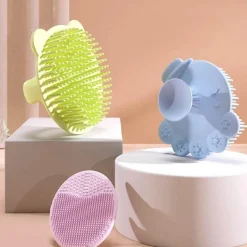 Aqua Essence Babyspielzeug|Badezimmer-Badebürste für Säuglinge – Sanfter Kopfmassagekamm aus Silikon