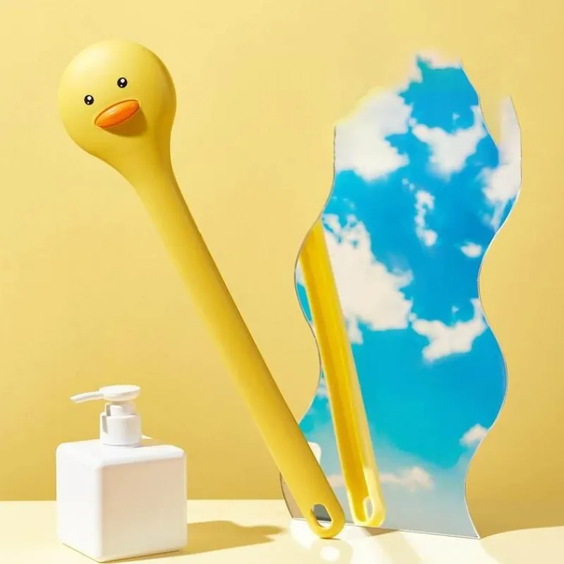 The Blissful Bath Badezimmer-Badebürste mit langem Griff im Entendesign – lustiges Badezubehör