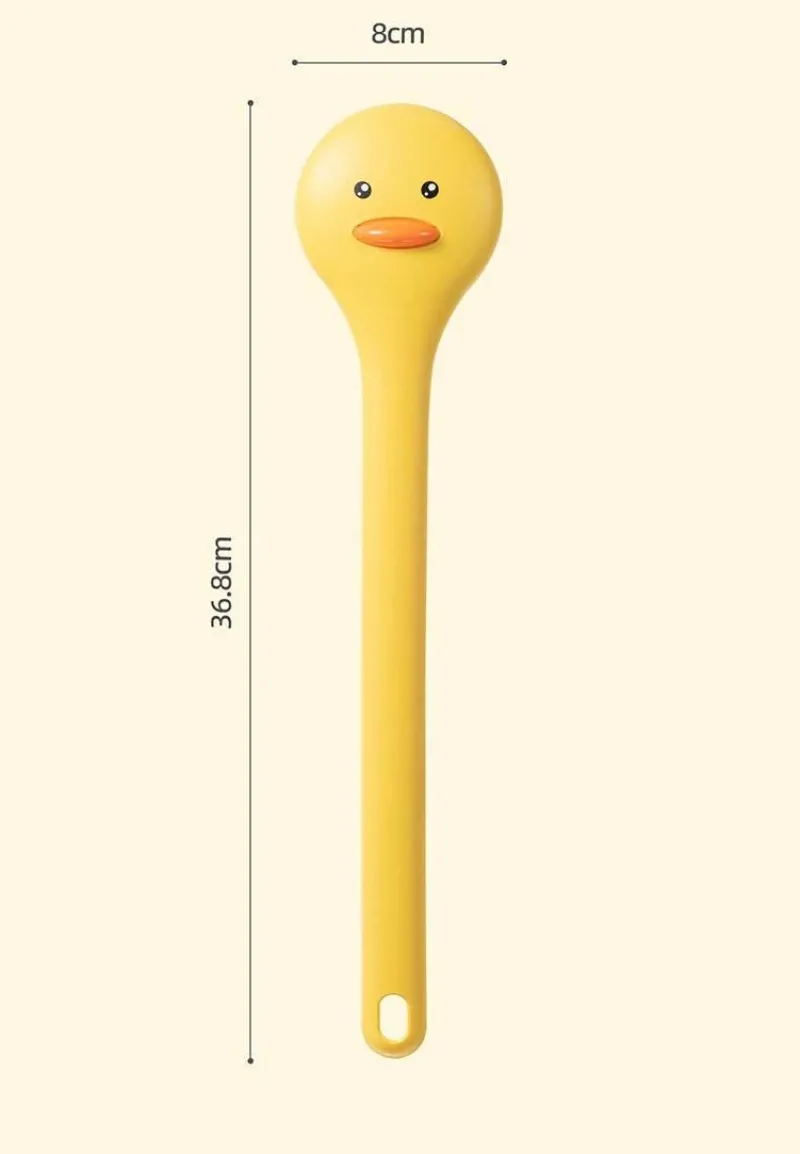 The Blissful Bath Badezimmer-Badebürste mit langem Griff im Entendesign – lustiges Badezubehör