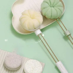 The Blissful Bath Badezimmer-Badebürste mit langem Griff – Ultraweiche Körperreinigungsbürste