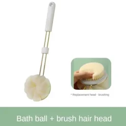 The Blissful Bath Badezimmer-Badebürste mit langem Griff – Ultraweiche Körperreinigungsbürste