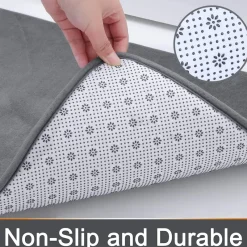 The Blissful Bath Badezimmer-Badematte aus Memory-Schaum – schnell absorbierendes Anti-Rutsch-Design