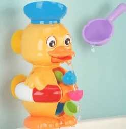 Aqua Essence Babyspielzeug|Badezimmer-Badespielzeug „Enten-Wasserrad“ – lustiges Badezubehör für Babys