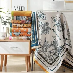 Wrap u0026 Relax Bettzeug-Badetuch aus Baumwolle – weich und saugfähig, 80 x 160 cm, groß und luxuriös