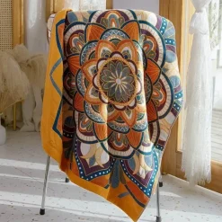 Wrap u0026 Relax Bettzeug-Badetuch aus Baumwollgaze – weich, saugfähig, ethnisch