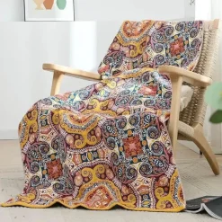 Wrap u0026 Relax Bettzeug-Badetuch aus Baumwollgaze – weich, saugfähig, ethnisch