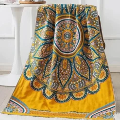 Wrap u0026 Relax Bettzeug-Badetuch aus Baumwollgaze – weich, saugfähig, ethnisch