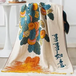 Wrap u0026 Relax Bettzeug-Badetuch aus Baumwollgaze – weich, saugfähig, ethnisch