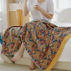 Wrap u0026 Relax Bettzeug-Badetuch aus nordischer Baumwollgaze – weich, saugfähig, schnelltrocknend, 90 x 180 cm