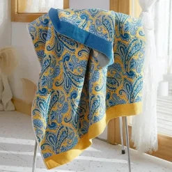 Wrap u0026 Relax Bettzeug-Badetuch aus nordischer Baumwollgaze – weich, saugfähig, schnelltrocknend, 90 x 180 cm