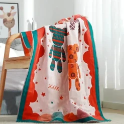 Wrap u0026 Relax Bettzeug-Badetuch mit Boho-Blumenmuster – groß, schnelltrocknend, Baumwolle, 80 x 160 cm