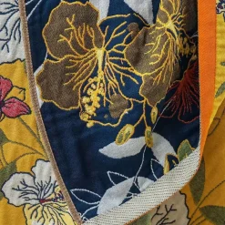 Wrap u0026 Relax Bettzeug-Badetuch mit Boho-Blumenmuster – groß, schnelltrocknend, Baumwolle, 80 x 160 cm