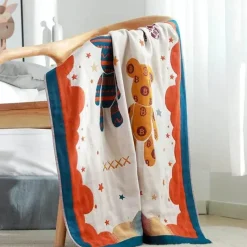 Wrap u0026 Relax Bettzeug-Badetuch mit Boho-Blumenmuster – groß, schnelltrocknend, Baumwolle, 80 x 160 cm