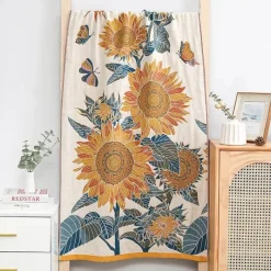 Wrap u0026 Relax Bettzeug-Badetuch mit Sonnenblumenmotiv – schnelltrocknend, großes Badetuch für den Pool