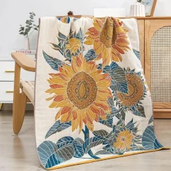 Wrap u0026 Relax Bettzeug-Badetuch mit Sonnenblumenmotiv – schnelltrocknend, großes Badetuch für den Pool