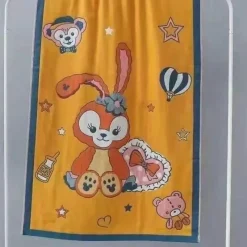 Wrap u0026 Relax Bettzeug-Badetuch „Nordic Flower“ – weiches, saugfähiges Baumwollgaze-Handtuch