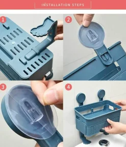 Tranquil Waters Badezimmer-Badezimmer-Aufbewahrungsregal - Mehrschichtiger Organizer