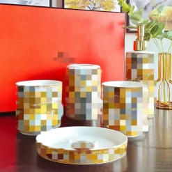 Feast u0026 Flair Küche & Esszimmer-Badezimmerset „Tropical Rainforest“ – 5-teilige Sanitärkeramik