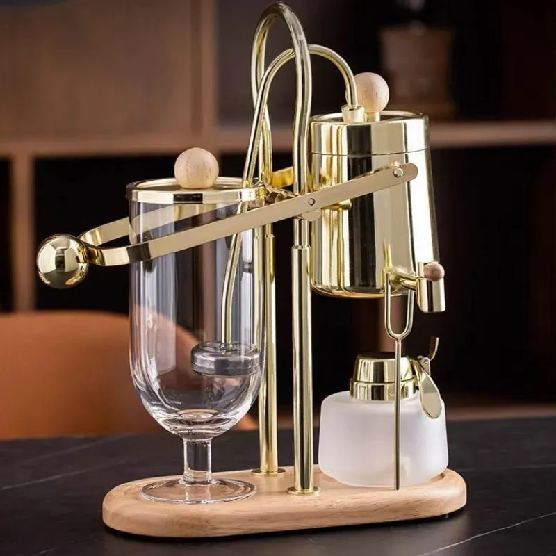 Brew Bliss Küche & Esszimmer-Balance Brewer – Siphon-Kaffeemaschine aus Edelstahl