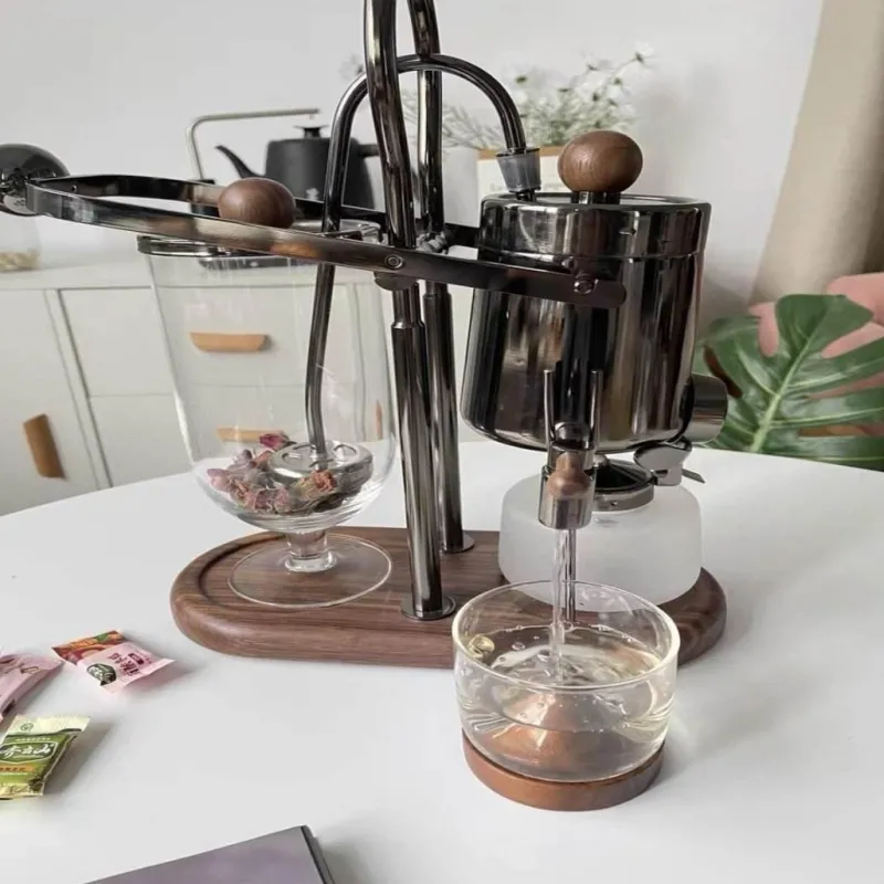 Brew Bliss Küche & Esszimmer-Balance Brewer – Siphon-Kaffeemaschine aus Edelstahl