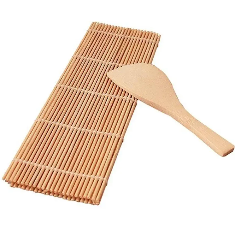 Tom Küche & Esszimmer-Bambus-Sushi-Maker-Set – Sushi-Roll-Set mit Klingenvorhang