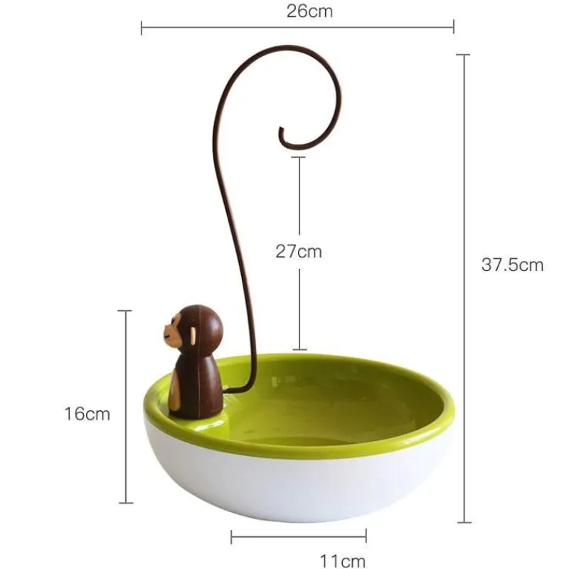 Space Savvy Küche & Esszimmer-Bananenhänger mit Affenmotiv – süßer Obstständer für die Küche