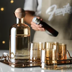 The Cozy Mug Küche & Esszimmer-Bart Wasserkrug-Set – Stilvoller Krug und Gläser für den Heimgebrauch