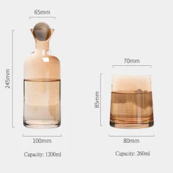 The Cozy Mug Küche & Esszimmer-Bart Wasserkrug-Set – Stilvoller Krug und Gläser für den Heimgebrauch