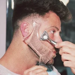 PureGlow Männerpflege|Körperpflege-Bartformer für Herren – Transparenter Styling-Guide