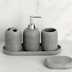The Bath Nook Badezimmer-Bathroom Accessories Set - Stylish Bath Decor
