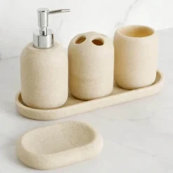 The Bath Nook Badezimmer-Bathroom Accessories Set - Stylish Bath Decor