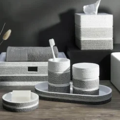 Serene Splash Badezimmer-Bathroom Accessories Set - Serene Tranquil Décor for Relaxation