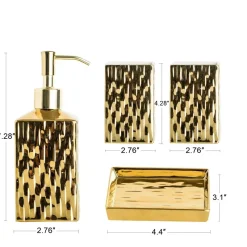 The Bath Nook Badezimmer-Bathroom Accessory Set - Modern Stylish Decor for Studio Spaces