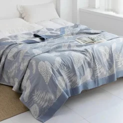 Wrap u0026 Relax Bettzeug-Baumwollgaze-Decke – weicher, gemütlicher Überwurf für alle Jahreszeiten