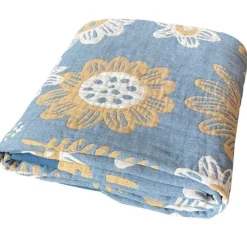 Wrap u0026 Relax Bettzeug-Baumwollgaze-Decke – weicher, gemütlicher Überwurf für alle Jahreszeiten