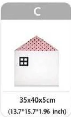 Kinder The Decor Haven Kinderwagen & Zubehör-Baumwollkissen mit Krokodilhausmotiv – Dekokissen für Babybett