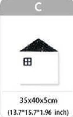 Kinder The Decor Haven Kinderwagen & Zubehör-Baumwollkissen mit Krokodilhausmotiv – Dekokissen für Babybett