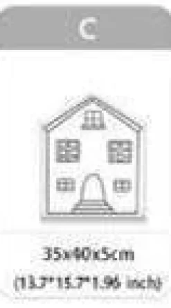 Kinder The Decor Haven Kinderwagen & Zubehör-Baumwollkissen mit Krokodilhausmotiv – Dekokissen für Babybett