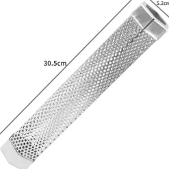 Trail u0026 Beyond Camping-Werkzeuge|Camping Im Freien-BBQ-Räucherrohr aus Edelstahl – Sechseckiges Design für verbesserten Geschmack