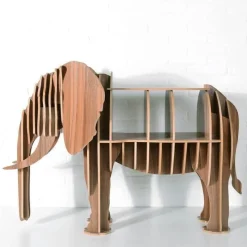 Cozy Living Möbel-Bücherregal aus Holz im Elefantenstil – Hochwertige Möbel im europäischen Stil