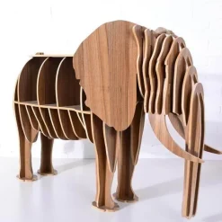 Cozy Living Möbel-Bücherregal aus Holz im Elefantenstil – Hochwertige Möbel im europäischen Stil