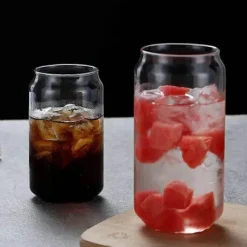 Tom Küche & Esszimmer-Becher aus Borosilikatglas mit Bambusdeckel – umweltfreundliches Trinkgeschirr