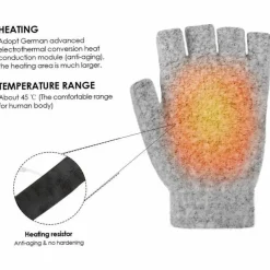 The Outdoor Vault Camping-Werkzeuge|Camping Im Freien-Beheizte Handschuhe mit USB-Aufladung – warme Winterhandschuhe