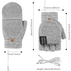 The Outdoor Vault Camping-Werkzeuge|Camping Im Freien-Beheizte Handschuhe mit USB-Aufladung – warme Winterhandschuhe