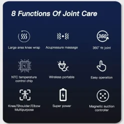 The Relaxation Nook Mobilitäts- Und Support-Tools|Massageprodukte-Beheiztes Kniemassagegerät – Elektrisches Schmerzlinderungskissen