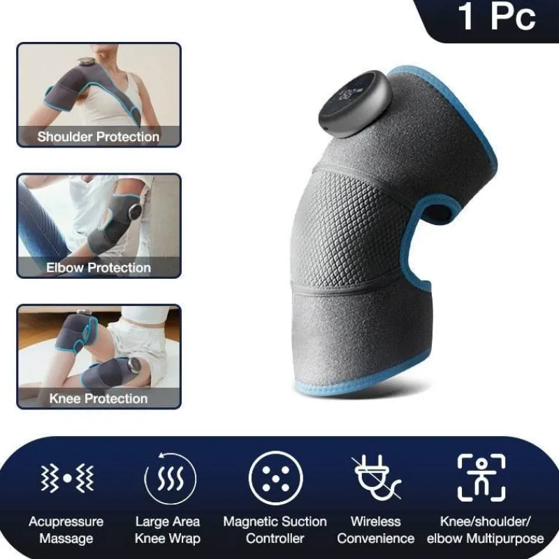 The Relaxation Nook Mobilitäts- Und Support-Tools|Massageprodukte-Beheiztes Kniemassagegerät – Elektrisches Schmerzlinderungskissen