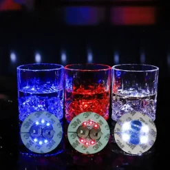 The Culinary Kit Küche & Esszimmer-Beleuchtete Getränkeuntersetzer – Leuchtende Partymatten