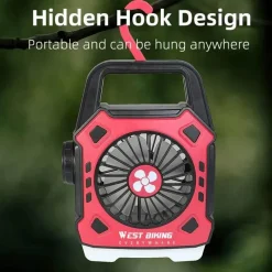 Trail Tech Outdoor-Artikel|Outdoor-Gadgets-Beleuchteter Outdoor-Ventilator – Vielseitige Kühlausrüstung für Abenteuer und Camping