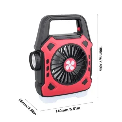 Trail Tech Outdoor-Artikel|Outdoor-Gadgets-Beleuchteter Outdoor-Ventilator – Vielseitige Kühlausrüstung für Abenteuer und Camping